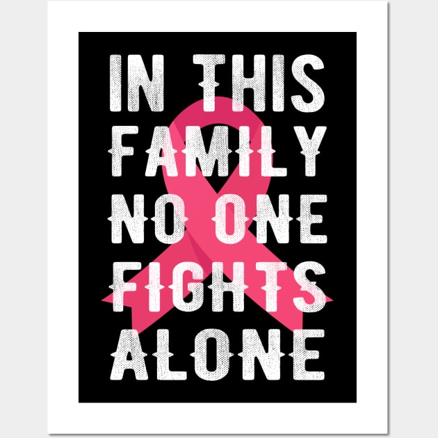 In This Family No One Fights Alone Wall Art by Mr.Speak